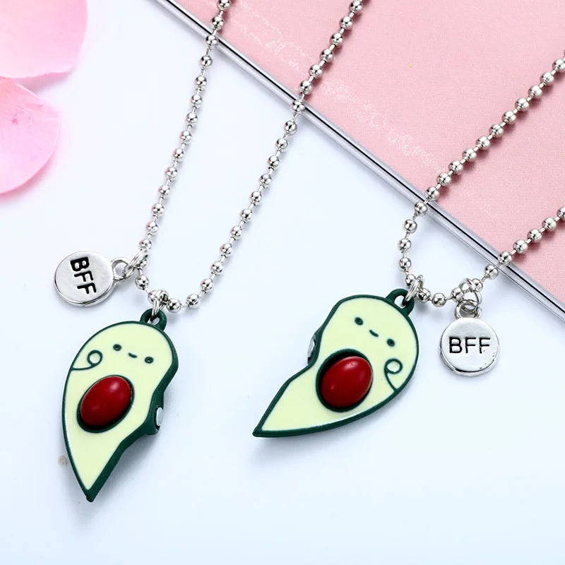 Best Friend Avocado Pendant Necklaces