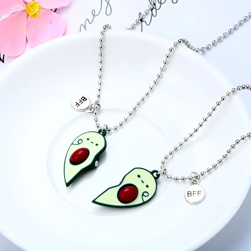 Best Friend Avocado Pendant Necklaces