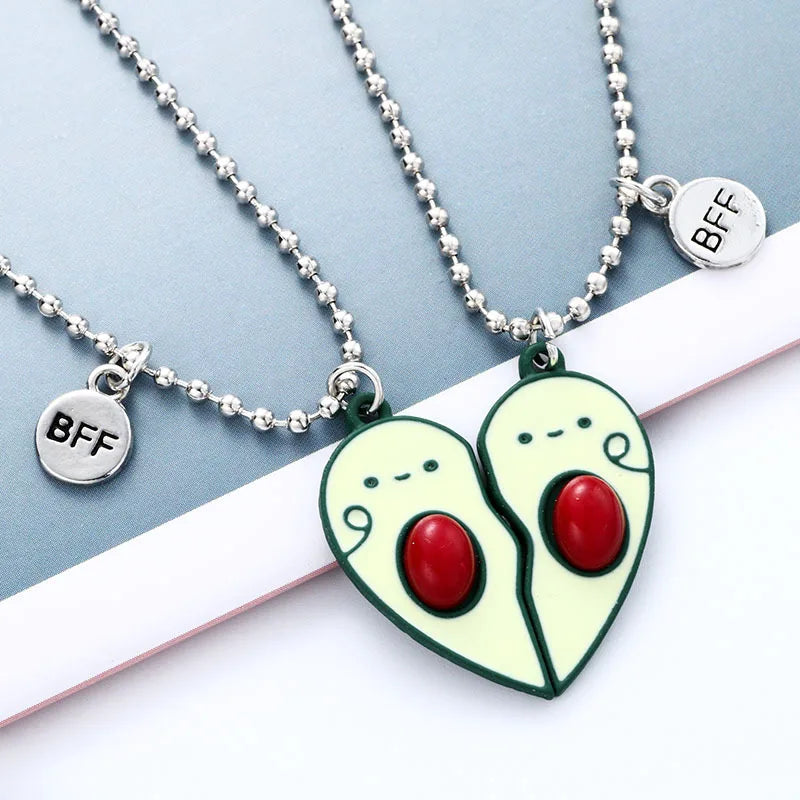 Best Friend Avocado Pendant Necklaces